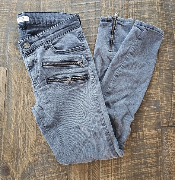 Zara Denim - Zara Women's Skinny Jeans - Dark Gray